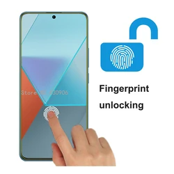 For Xiaomi Redmi Note 13 Pro 5G Screen Protector Fingerprint unlocking Screen Coverage Transparent Tempered Glass Film edge 9H