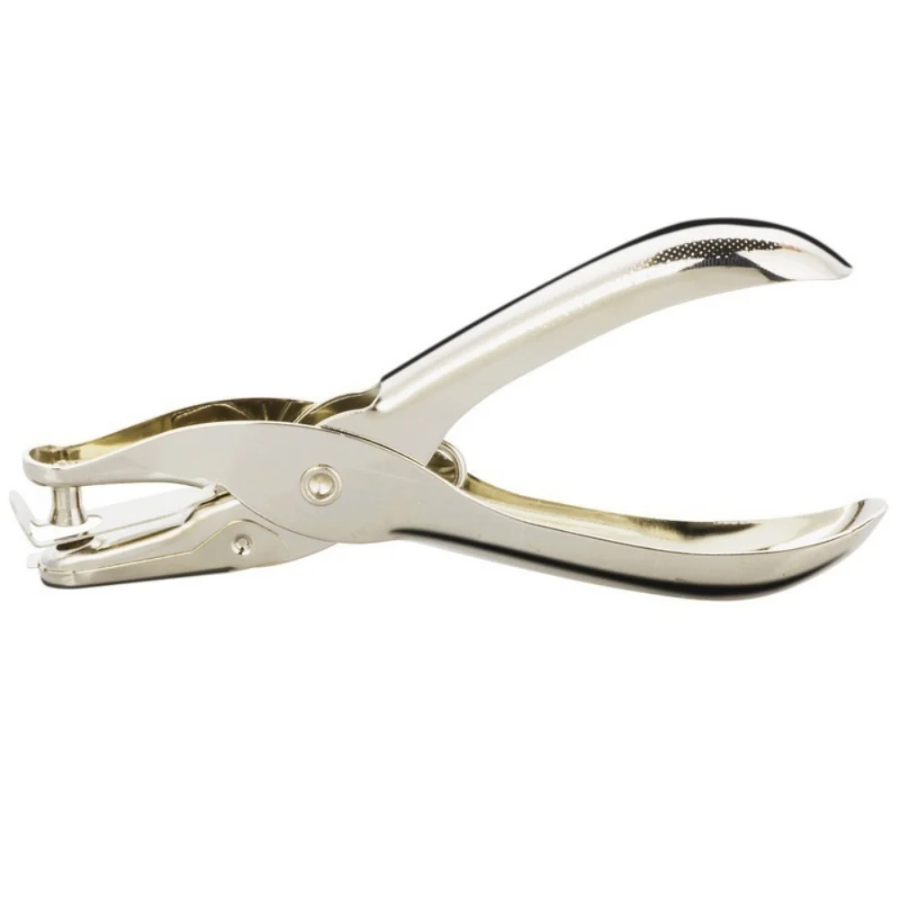 Hole Puncher Paper Hole Punch Round Single Hole Puncher For DIY Scrapbooking Loose-leaf Paper Cutter Tool Handheld Metal Punch