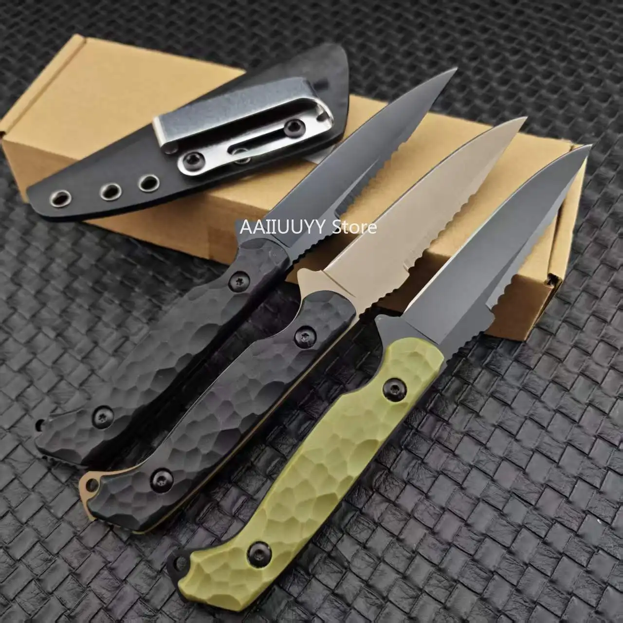 TOOR Fixed Blade 7Cr13Mov Outdoor Adventure Portable Knife Nylon Fiber Handle Multifunctional Jungle Exploration Camping Knives