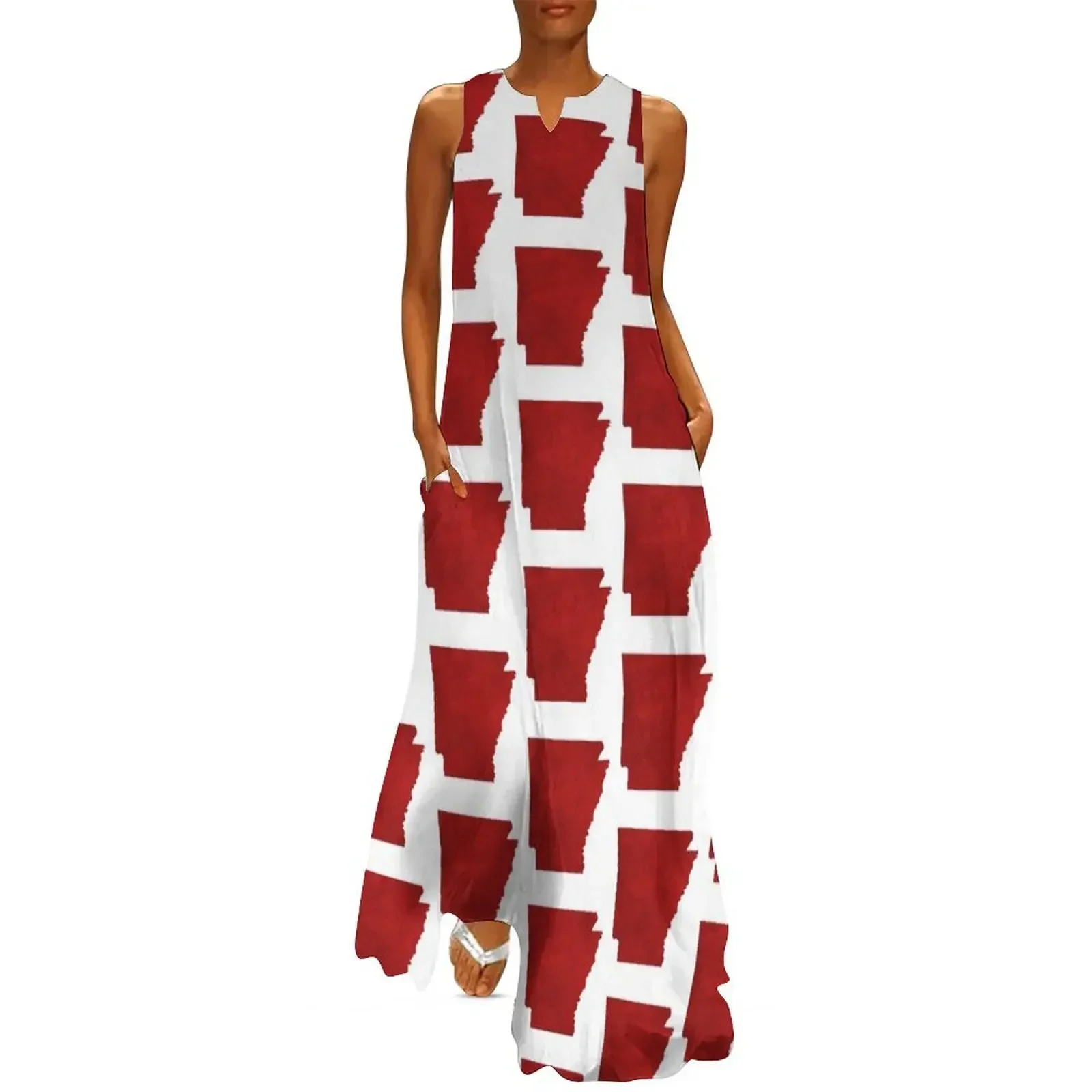 

Arkansas Watercolor Long Dress dresses summer woman 2025 dress summer women clothes women's clothing trend 2025 Dress