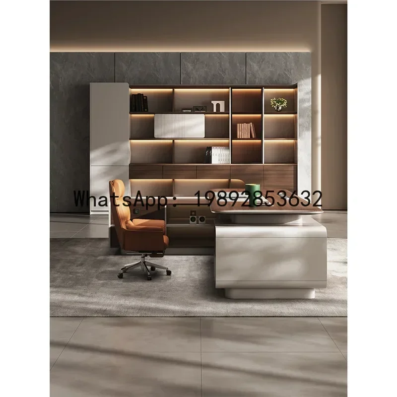 XL High-end Office Desk Premium Executive Desk Chairman General Manager President Office Desk and Chair Set