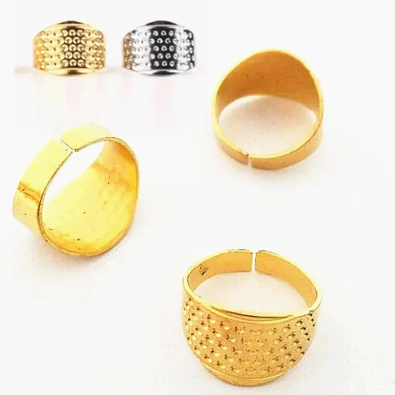 1/2/3PCS Retro Finger Protector Antique Thimble Ring Handworking Needle Thimble Needles Craft Household DIY Sewing Tools