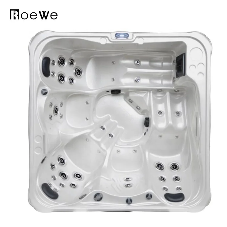 Deluxe Familien-Whirlpool Außen-Badewanne Hot Tub Outdoor-Spa-Pool Hydrotherapie Wellness-Spa-Wanne
