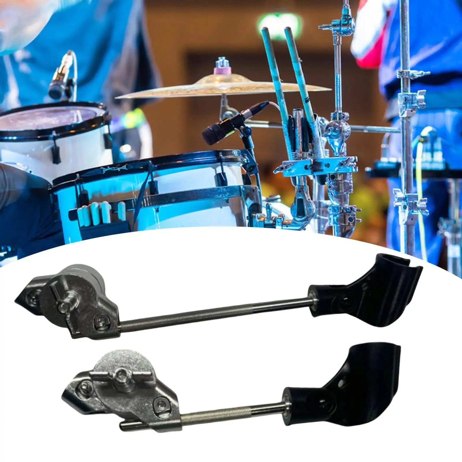 Bass Drum Mic Clip Musical Instrument Accessories Tom Mount Bracket Rack Clamp Professional Bracket Clip Drum Microphone Holder