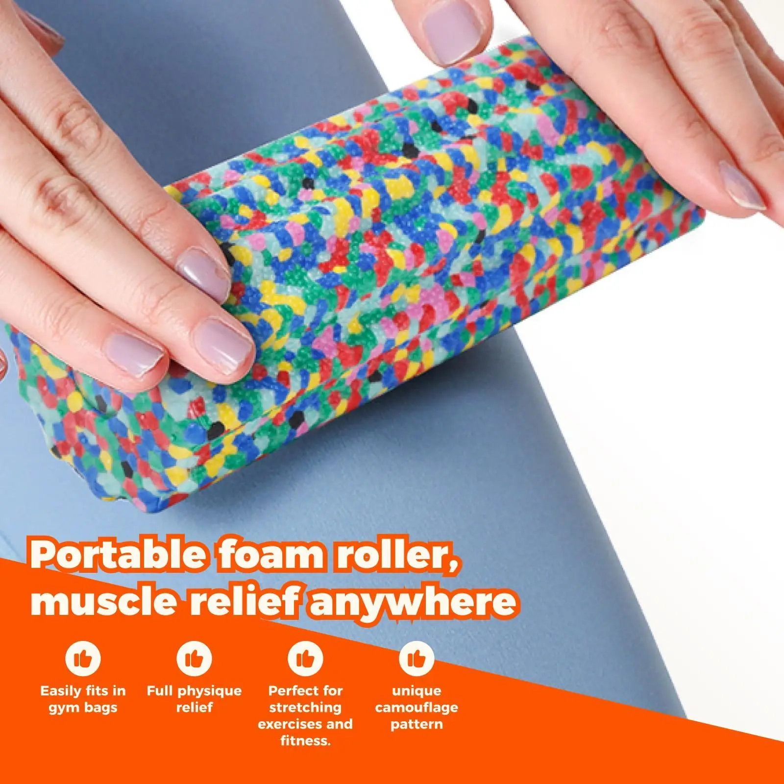 EPP Foam Roller Yoga Pilates Muscle Massager Physical Therapy Block for Home Stretching and Relaxation