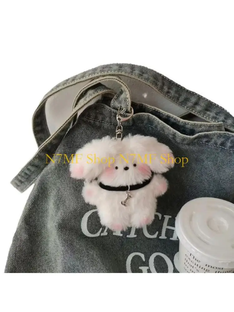 

N7MF модный брелок с подвеской в ​​виде кролика для женщин и девочек, уникальный кулон, подарочная сумка, кошелек, рюкзак,