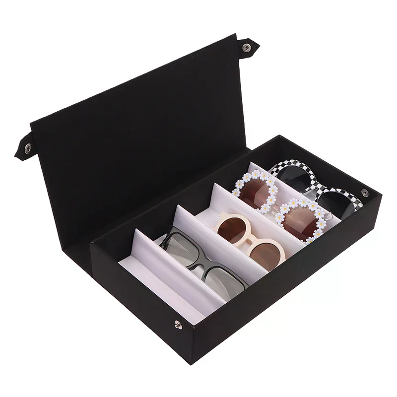 

Футляр-органайзер для очков и солнцезащитных очков на 5/18 ячеек, витрина для демонстрации, для мужчин и женщин