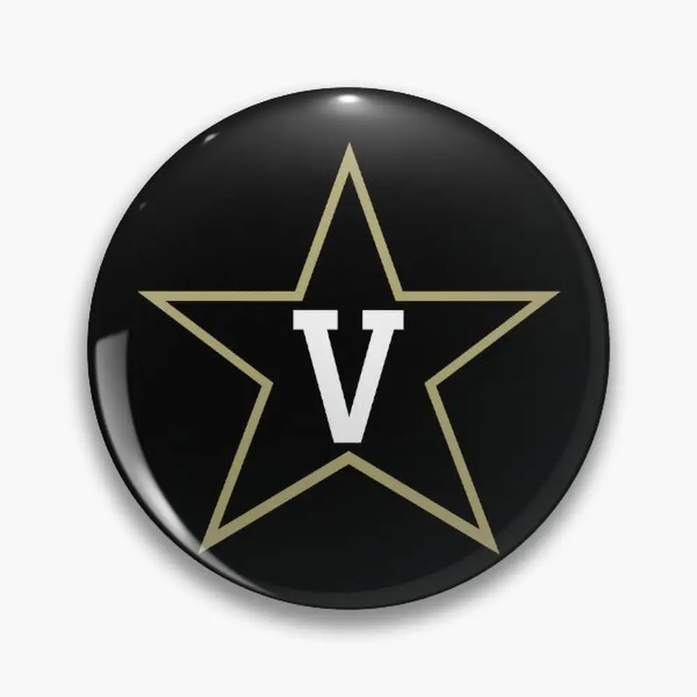 Vanderbilt-broches de botón de fútbol de 4 pines, accesorio de joyería, broche personalizado, insignias de solapa de moda