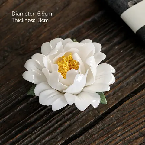 हस्तनिर्मित चीनी मिट्टी के फूल सिरेमिक पेड़ Peony कृत्रिम फूल आभूषण सजावट हस्तकला मिट्टी के बर्तनों कला हस्तशिल्प सिमुलेशन 12 best sales चीनी मिट्टी के फूल - №5