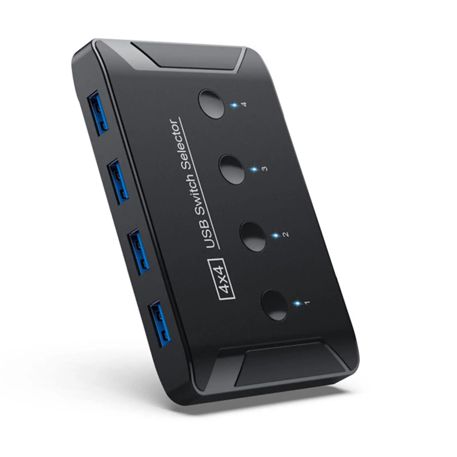 USB 3.0 스위치 선택기, 마우스 키보드 프린터 스캐너, 리눅스 윈도우용, 4 포트, 원 버튼 스와핑, 4 컴퓨터 공유 어댑터