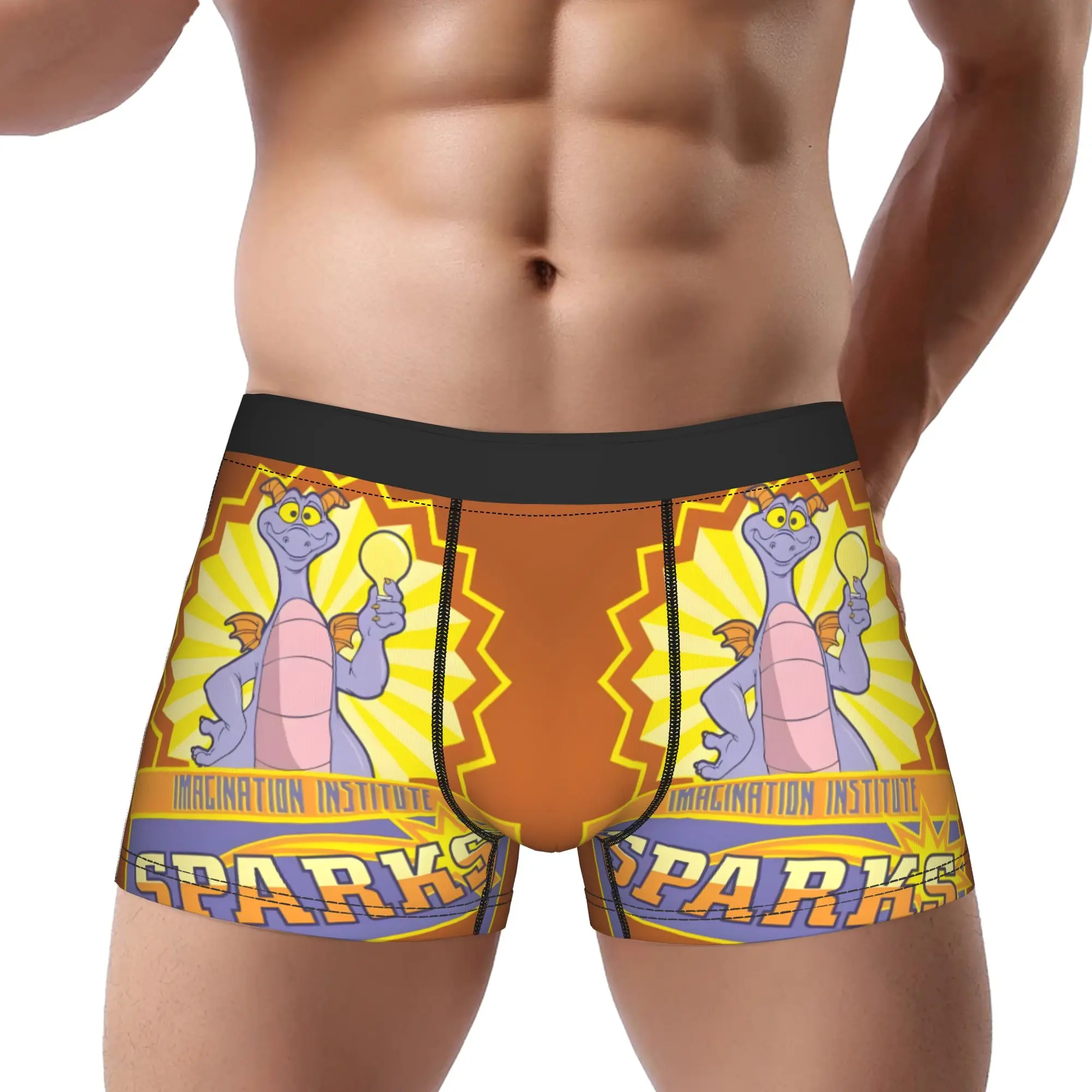 

1Piece Bright Figment Underpants Breathbale Male Underwear Comfortable Shorts Boxer Briefs