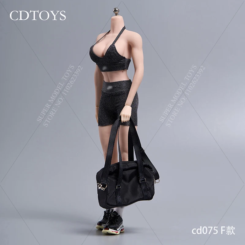 CDTOYS CD075 여성 군인 의류, 하이 스트레치 슬림 요가 운동복 세트, 12 인치 액션 피규어 모델 인형, 1/6 체중계