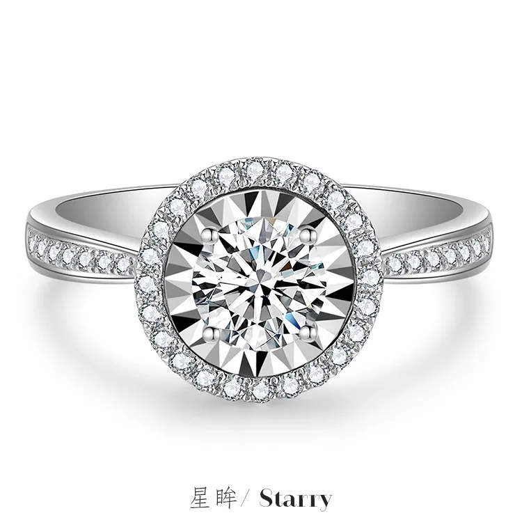 925 Sterling Silver Heart Cubic Zirconia Ring Open adjustable Engagement For Women Wedding Fashion Jewelry Party Gifts