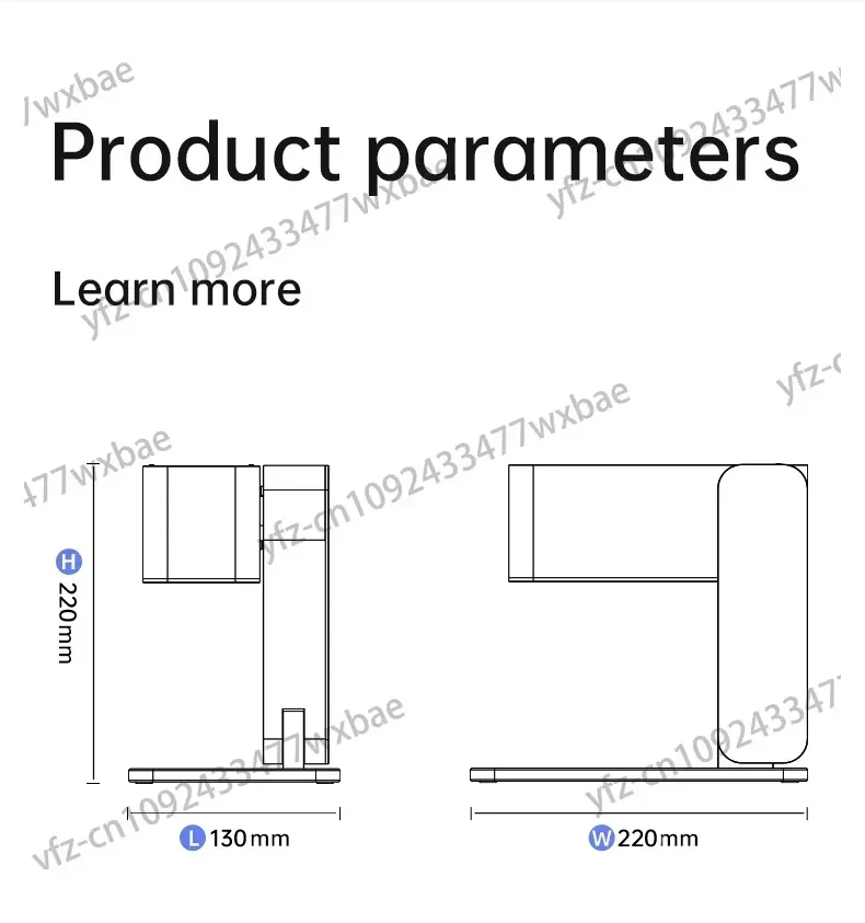 DAJA-máquina de grabado láser portátil C1, máquina de marcado láser, impresora para madera, plástico, cuero de bambú, 80x80mm