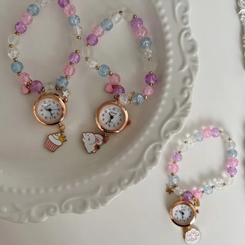 Nuevo reloj de cuarzo de lujo para mujer, tendencia clásica simple y sencilla, retro, redondo, elegante, pequeño reloj de oro para mujer, regalo de cumpleaños