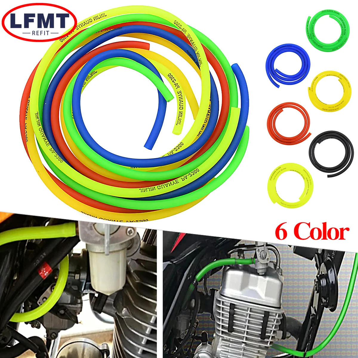 Motorcycle Fuel Filter Dirt Hose Line Petrol Pipe Fuel Gas Oil Tube Cafe Racer Universal For KTM Honda Yamaha Kawasaki Suzuki