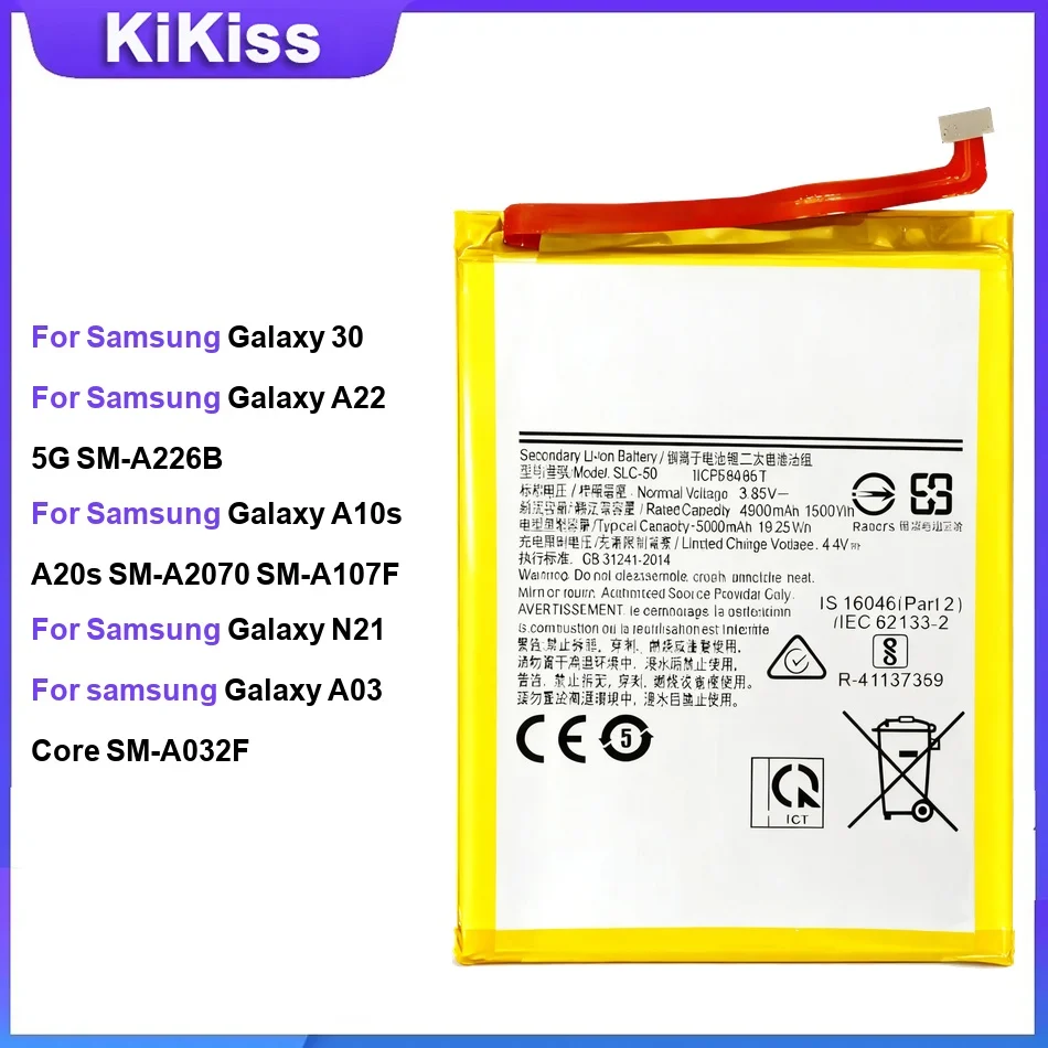 Battery For Samsung Galaxy A22 5G A226B F42 5G A14 5G N30 N21 A10S A20S A2070 Honor Holly 2 Plus A03 Core SM-A032F