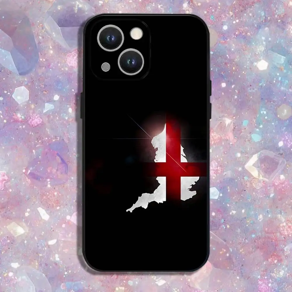 Georgia Flag Handyhülle für iPhone 17,16,15,14,13,12,11 Plus,Pro Max,XS,X,XR,SE,Mini,8,7,Weiche Silikon-Schutzhülle in Schwarz