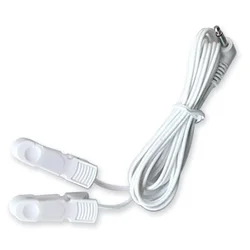 Banggood-conector DC de 2,5mm para masajeador de cuerpo completo, abrazadera de Clip de oreja de pecho de 2 vías, Cable de electrodo para Tens Digital