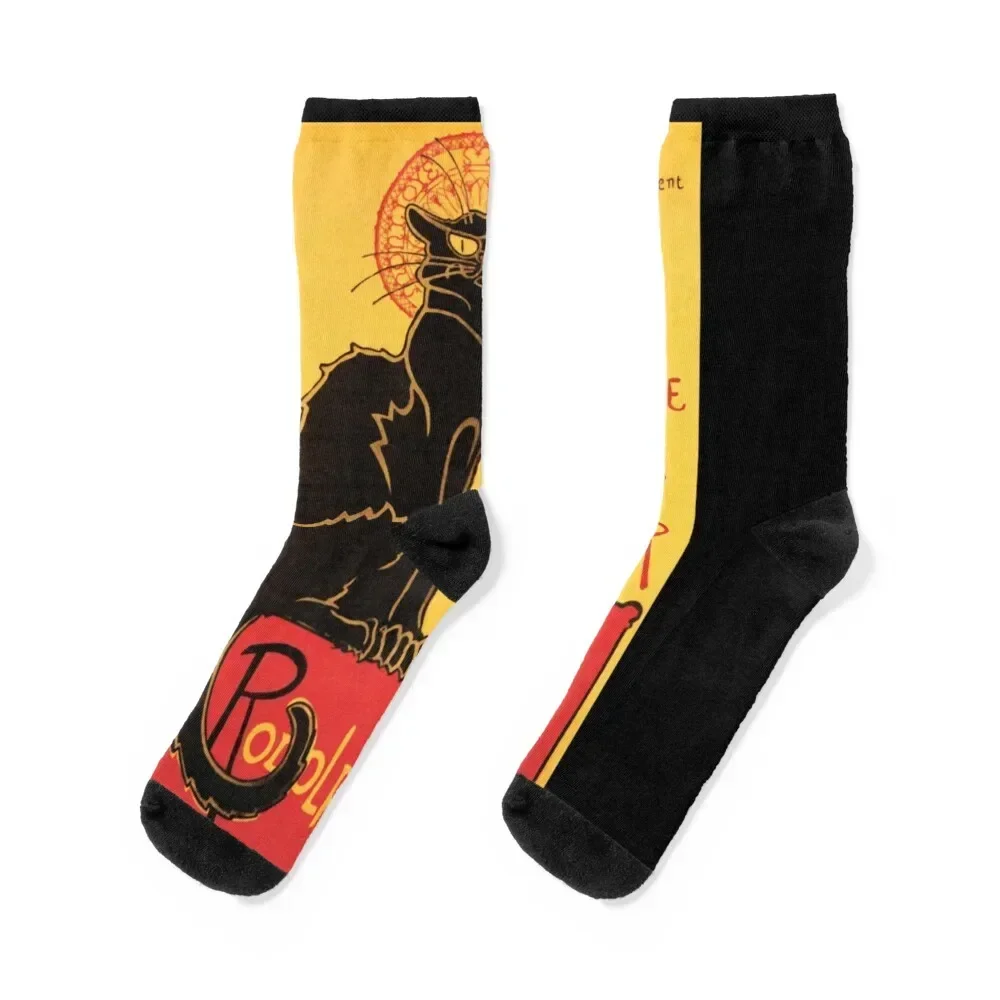 

Le Chat Noir Vintage Socks Heating sock hip hop colored tennis Socks For Women Men's