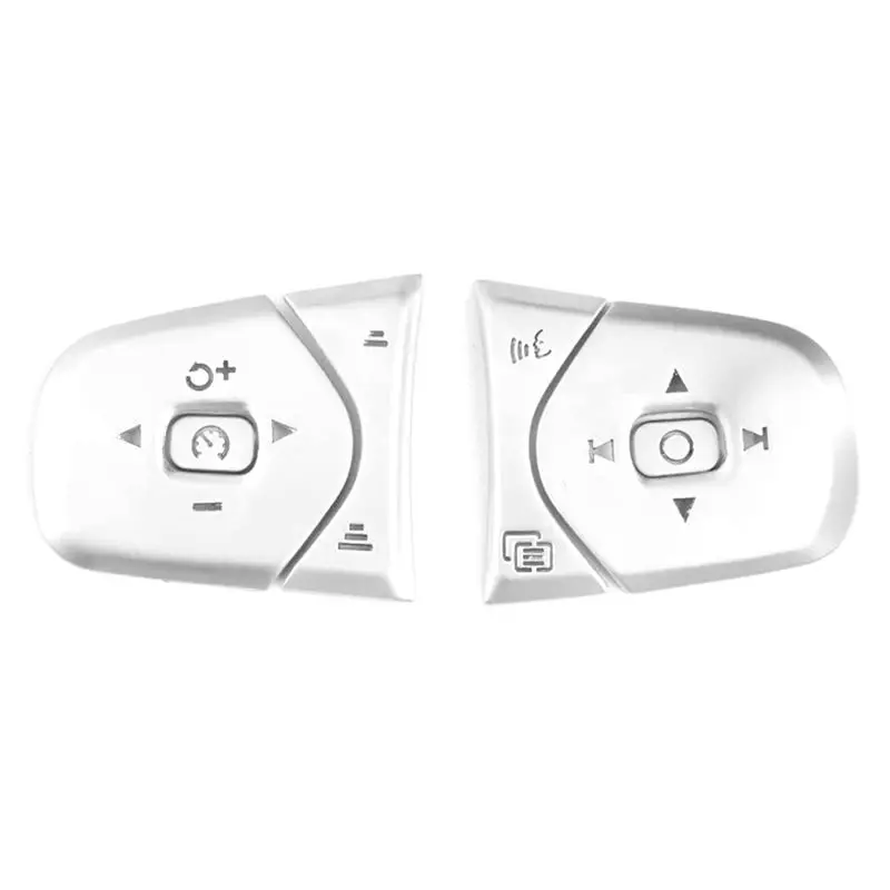 

A21E-1 Set Car Sstyling Steering Wheel Button Covers Trim Stickers For Volvo XC60 XC90 S90 S60 V90