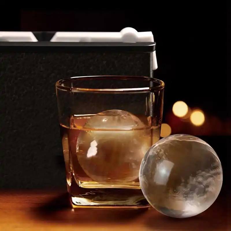 Bar Tools Ice Ball Maker Press Whiskey Ball Maker Direct Sales Metal Whiskey Round Shape Diamond Mold Ice Ball Press Maker