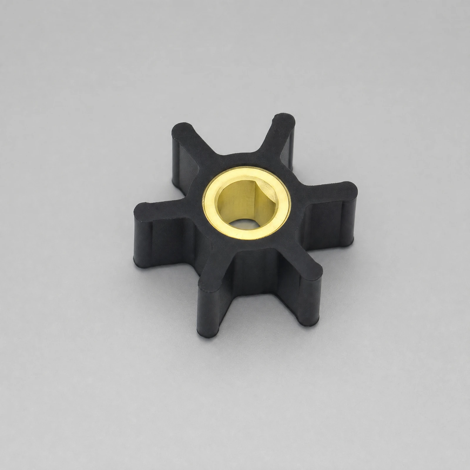 Marine Engine Water Pump Impeller with Brass Drive Insert for Boat Cooling System Replacement Part