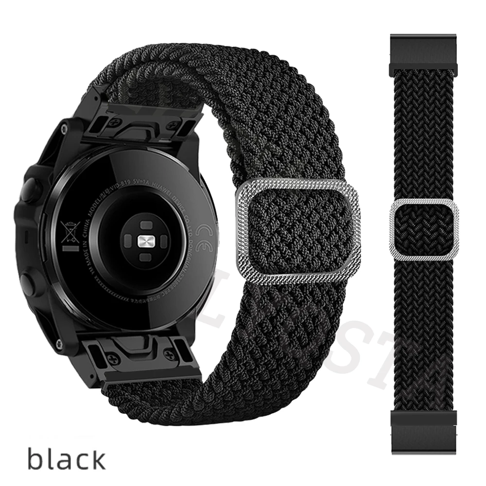 26 22mm Loop Nylon Strap For Garmin Enduro Watchband Fenix 7X 7 6 6X Pro 5X Plus/TACTIX DELTA/MK2i/Forerunner 955 945 Wristband