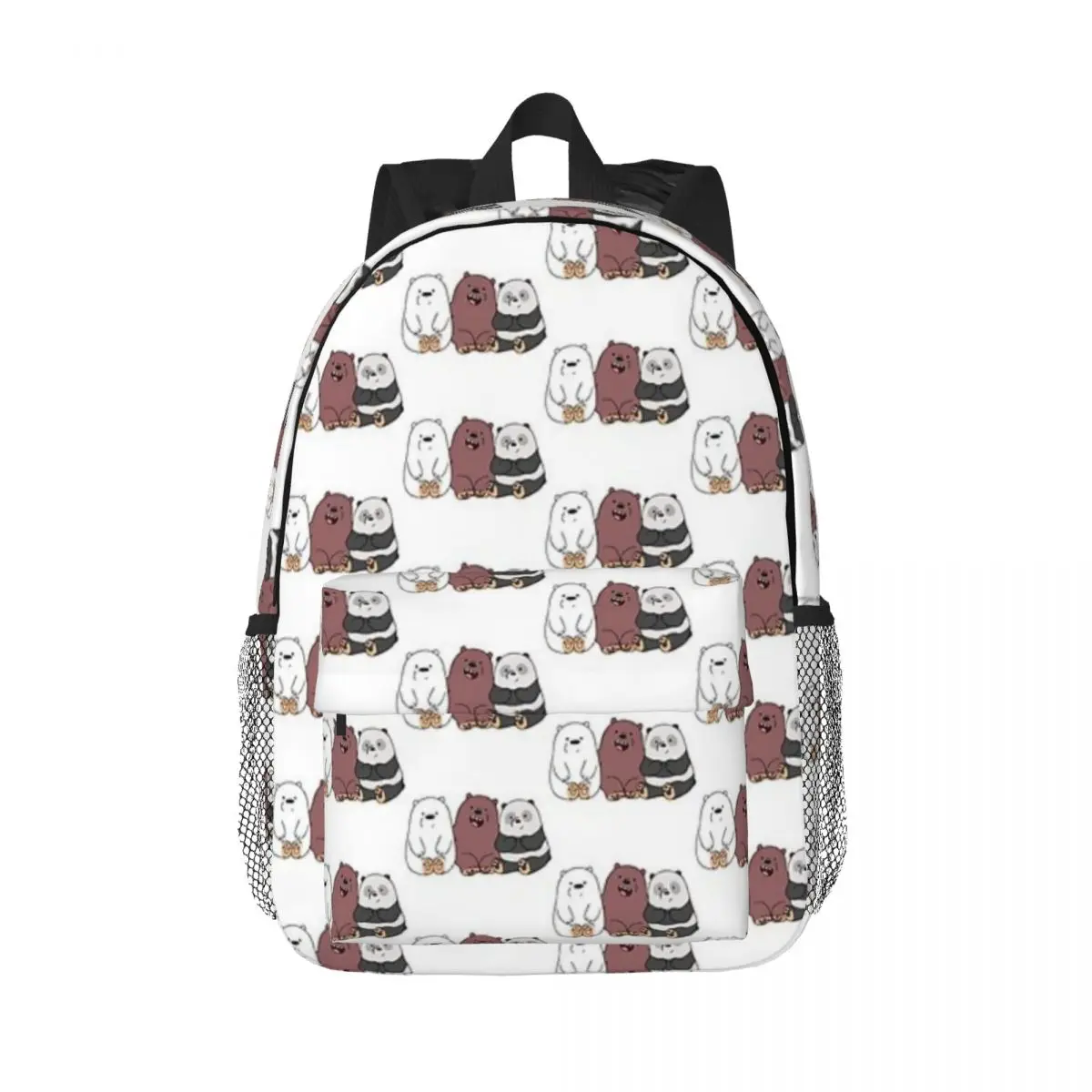 Three Bears Printed Lightweight Casual Schoolbag For School, Outdoor, Shopping, Office 15inch