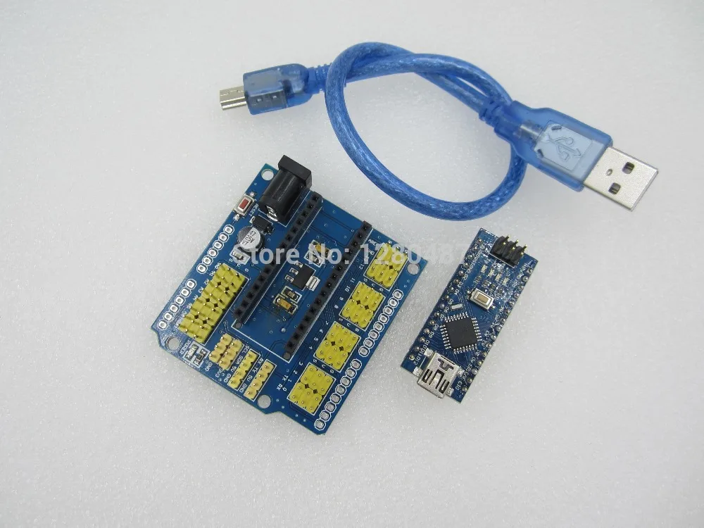 HAILANGNIAO Terminal Adapter  Nano 3.0 + 1pcs NANO 3.0 Shield Expansion Board for Electric DIY SCM