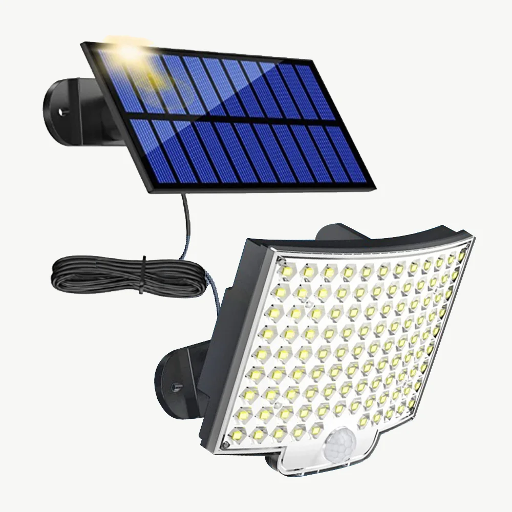 

106/318LED Solar Light Super Bright Floodlight Outdoor Waterproof 3 Modes Human Induction Solar Garden Light Yard Garage Lamp