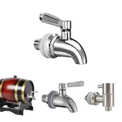Household Beverage Wine Barrel Faucet Spigot 12-16mm Steel Bar Party Juice Beer Barrel Dispenser Tap Wood Glass DrumTank Bibcock