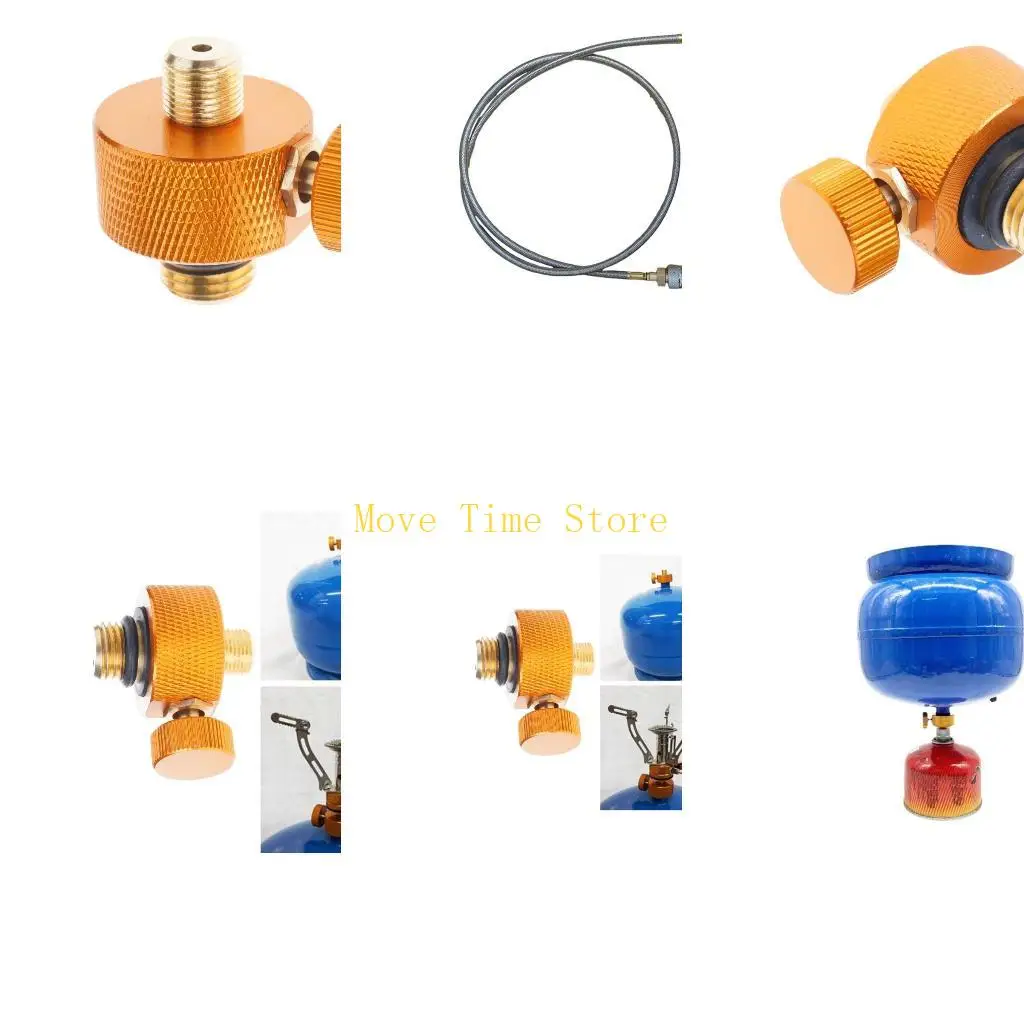 

92ME Адаптер для горелок для кемпинга на открытом воздухе Бензобаки Адаптер для головки горелки Разъем для печей Сплит-тип для
