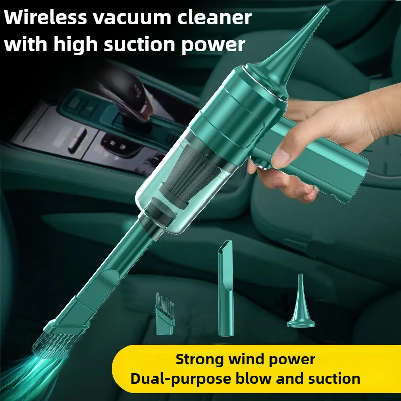 

High Suction Car Wireless Vacuum Cleaner Portable Handheld Wet Dry Dust Collector Cordless Home Car Dual Use Mini Vacuum Cleaner