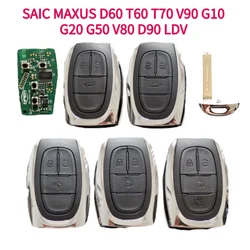 Dla SAIC MAXUS D60 T60 T70 V90 G10 G20 G50 V80 D90 LDV zbliżeniowy inteligentny klucz bezkluczykowy inteligentny klucz zdalny 433Mhz ID47 Chip