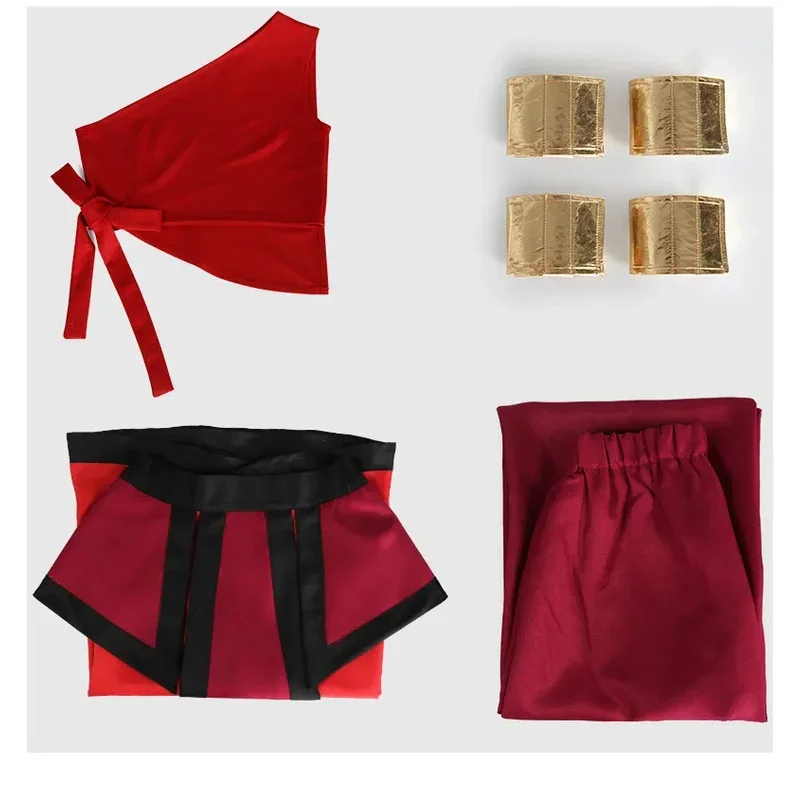 جديد أنيمي الصورة الرمزية آخر Airbender كاتارا تأثيري حلي لكرنفال هالوين بلوزات الحفلات والتنانير مجموعة