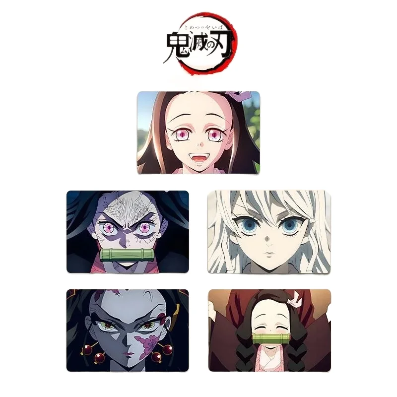 Carte creative Demon Slayer Nezuko Anime Action Figures Cartoon Grid Segnalibri Giocattolo Regali di compleanno di Natale Merchandise anime