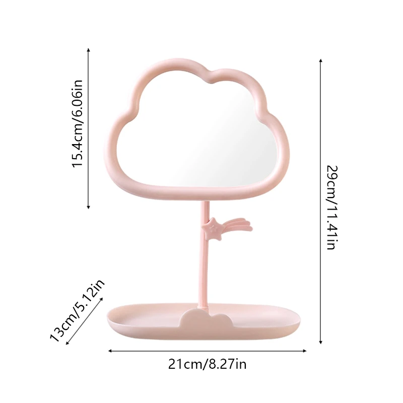 Wolken förmiger Spiegel dekorative Spiegel Make-up Spiegel multifunktion aler Schmuck Lagerraum Tischs piegel Home Decoration Girls