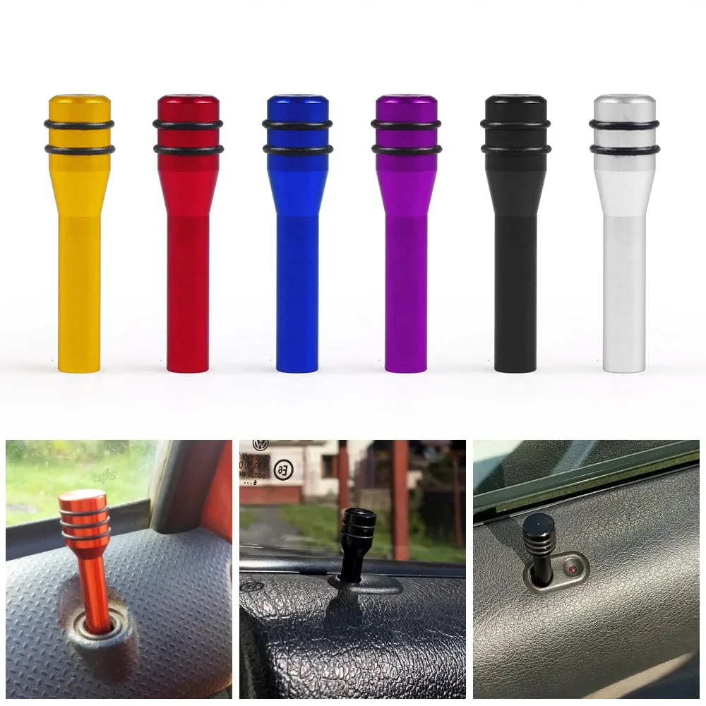 4X Car Alloy Door Lock Pins Lock Pin Screw Knob for Volkswagen VW Polo Golf 3 Beetle MK2 MK3 MK4 MK5 MK6 Bora CC Passat B6 B5 B7