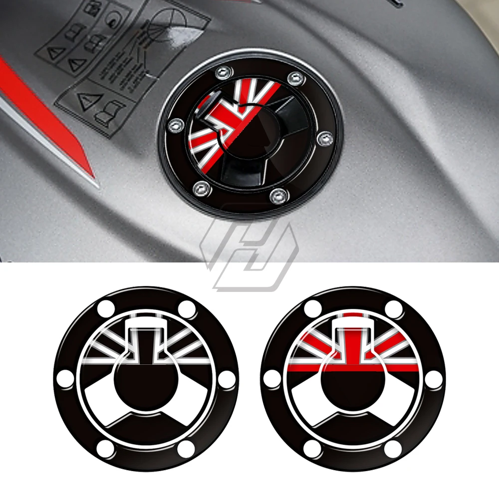 

3D Resin Motorcycle Sticker For Triumph 6 Holes From 2020 Motorcycle Gas Tank Cap Protector