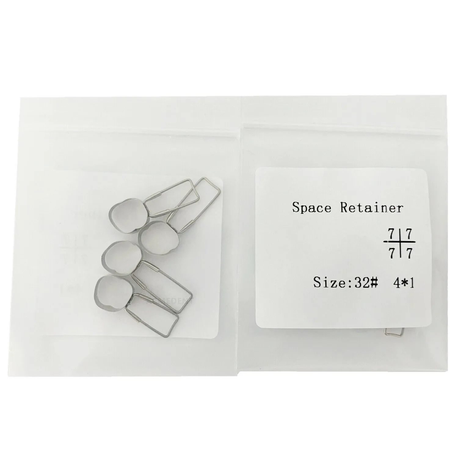 2Kit(8pcs) Size 32# Dental Space Retainer Band Adjacent Teeth Maintainer Bands