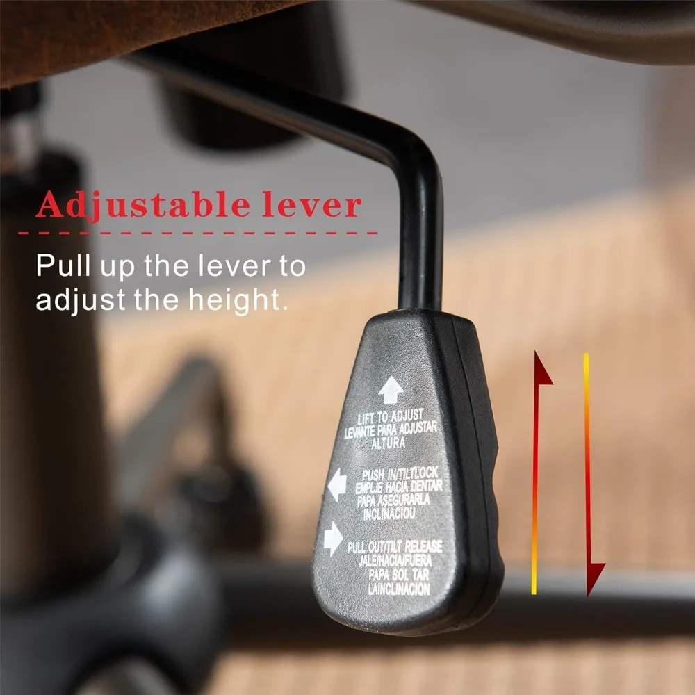 ovios Home Office Desk Chair Computer Chair with Mid Back Support Armrests Rolling Swivel Wheels Height Adjustable Task Chair