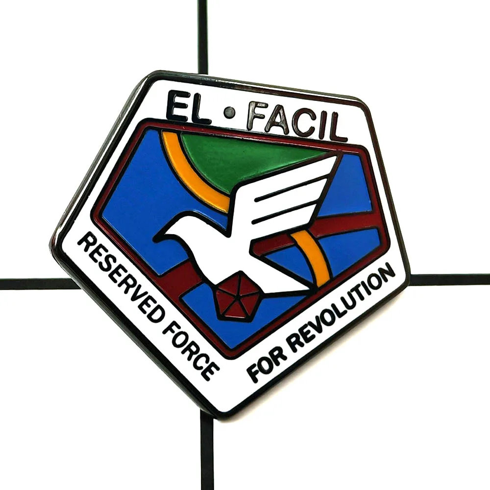 Legend of The Galactic Heroes EL FACIL RESERVED FORCE FOR REVOLUTION Brooch Anime Peripheral Enamel Pin Science Fiction Badge