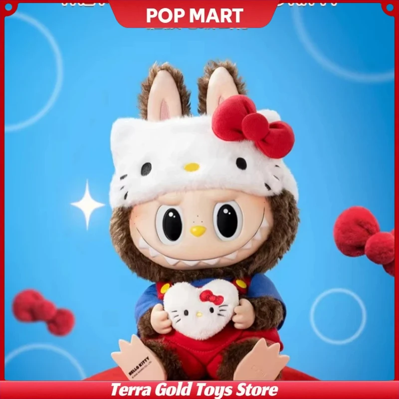 

POPMART Labubu The Monsters Hello Kitty Vinyl Plush Doll Cute Anime Figure Home Decoration Ornaments Trendy Toys Blind Box Gifts