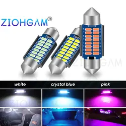 ZIOHGAM 1x C5W Led 28MM Festoon 31MM Bulb SV8.5 C10W 36MM 39MM 41MM Door Car Dome Signal Interior Lamp License Plate Light 6000K