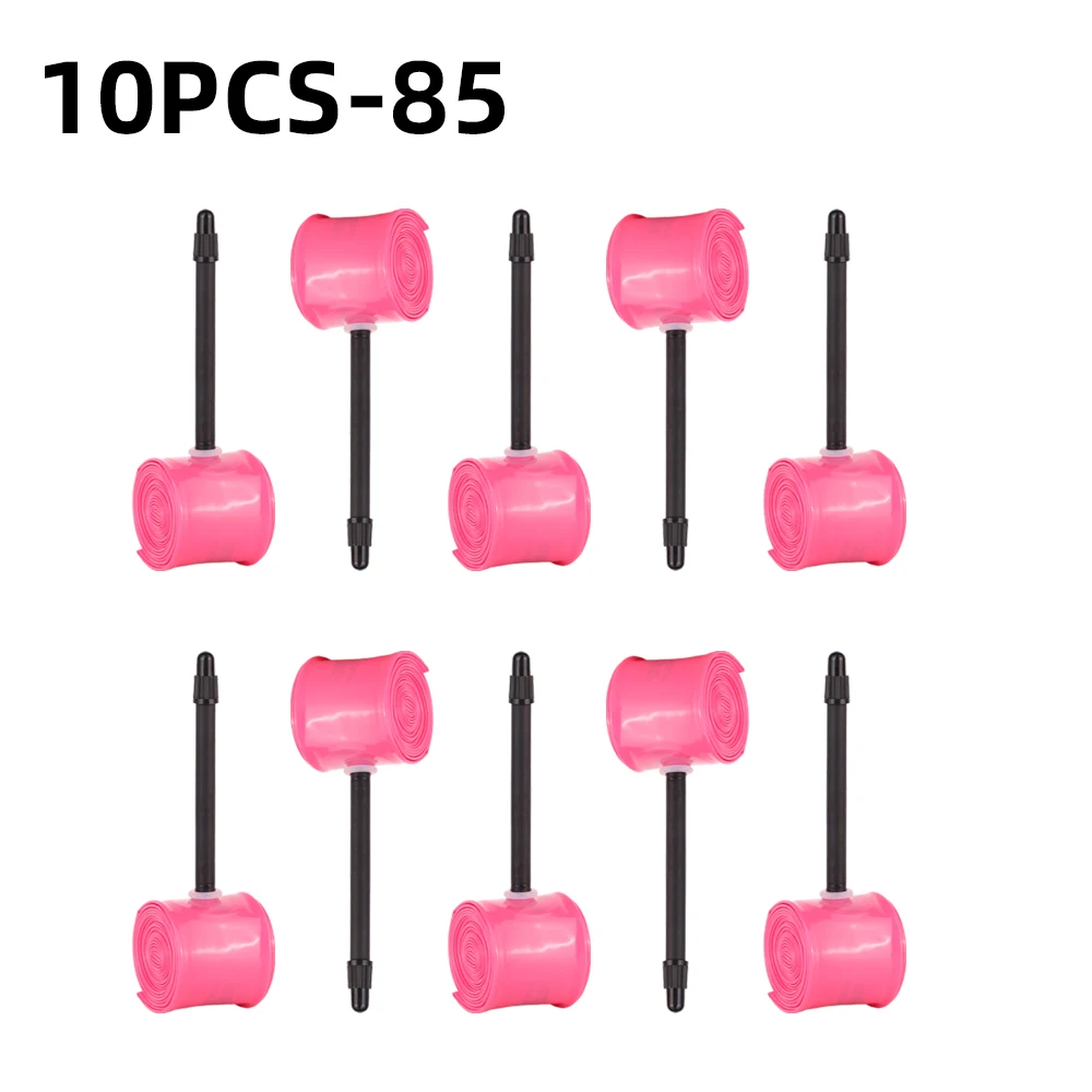 10 Stück Ultraleichte Fahrrad-TPU-Schläuche 700X23/25/28/32C Rennrad-TPU-Material Reifen 45mm/65mm/85mm Länge Französisches Ventil MTB
