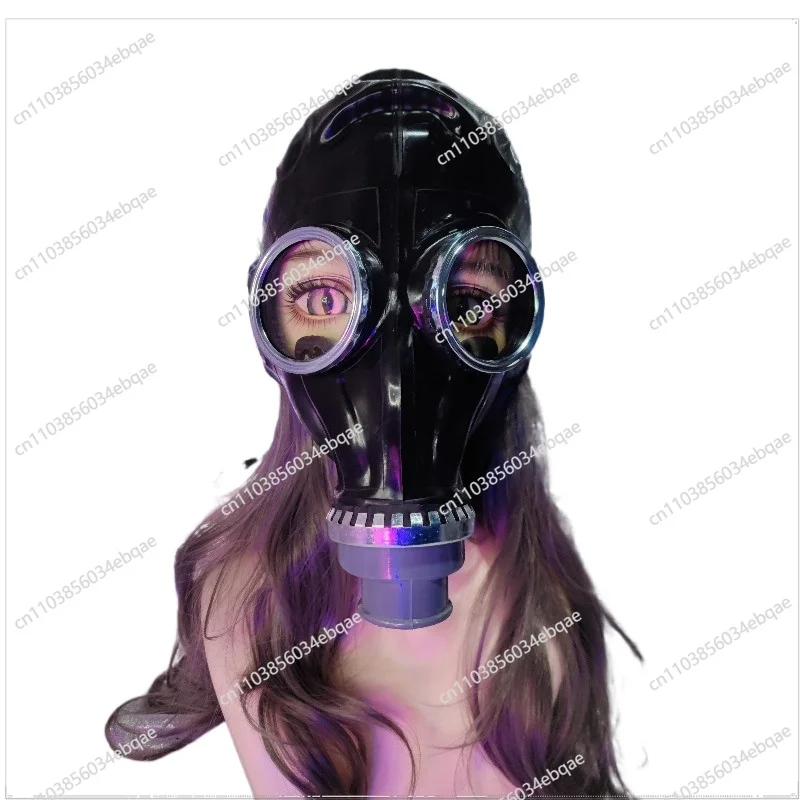 For Cosplay Gas Mask Cos New Full Mask Rubber Color Lenses