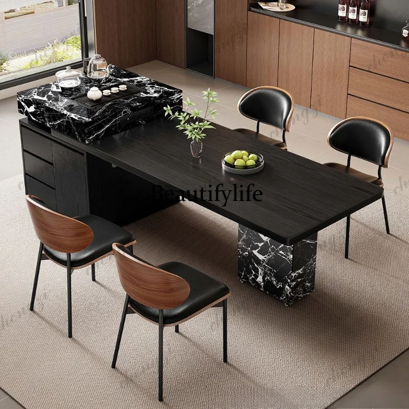 

Luxury Modern Dining Tables New Style Villa Storage Advanced Dining Tables Customizable Accent Home Furniture Mesa Comedor Lsdt