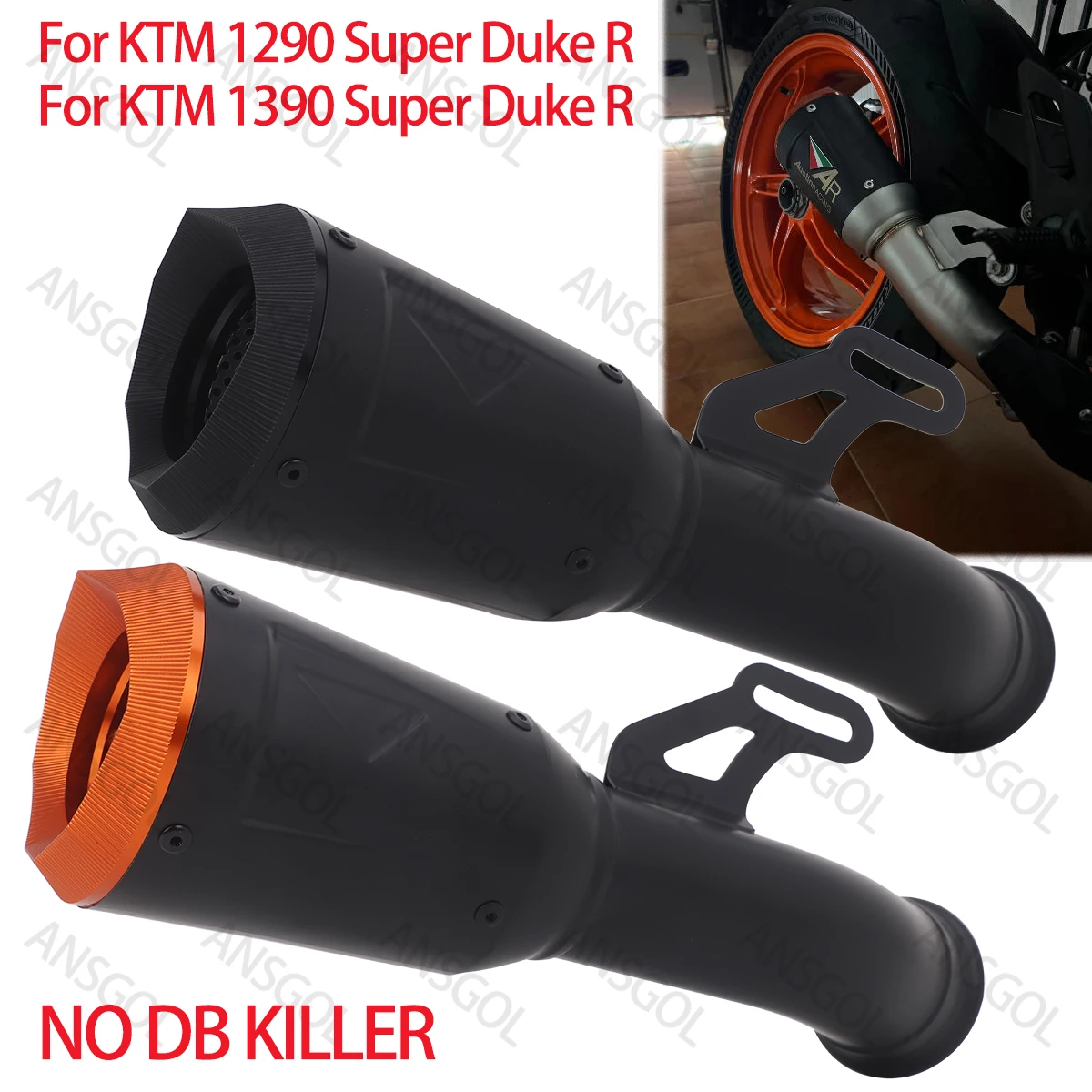 Escape 1290 Exhaust System Midpipe For KTM 1290 Super Duke R 1390 Super Duke R Moto Muffler Modify Loud