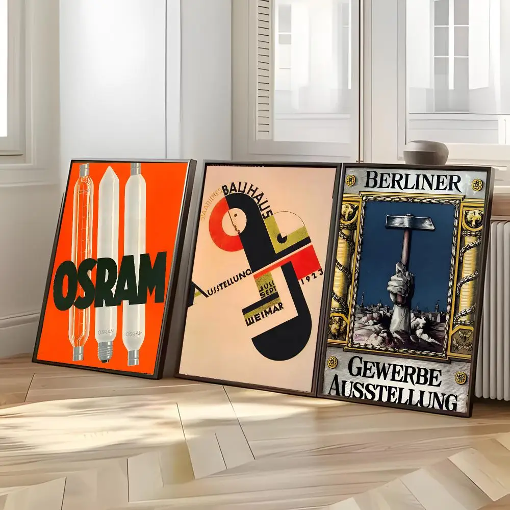 Modern Minimalist I-German Industrial Design Poster Distinct Home Decor Concepts Chic Indoor Art Pieces